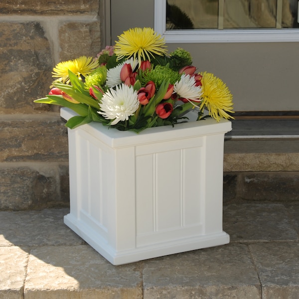 Cape Cod Patio Planter 14x14 - White